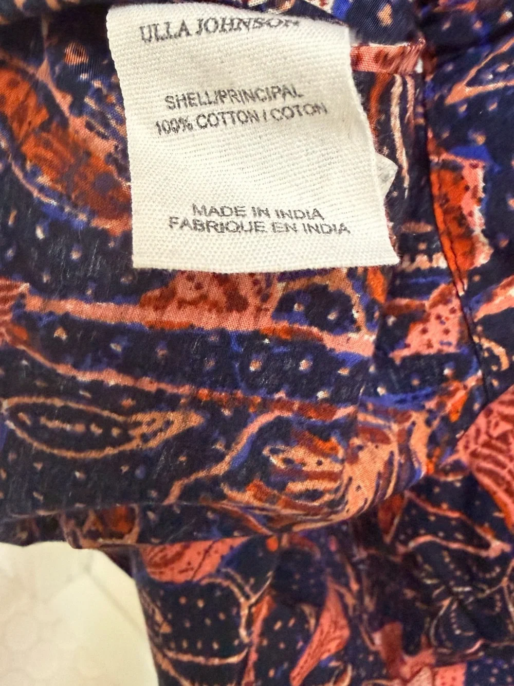 Ulla Johnson navy woven